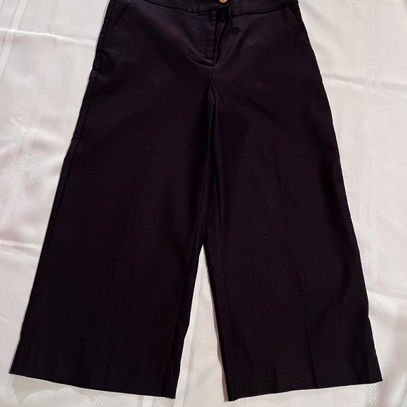 Anne Klein culottes, black, sz 8 - Picture 1 of 13